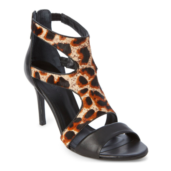 SANDRO Paris Leopard print Alessia Heels NEW sz 39 - Picture 1 of 8